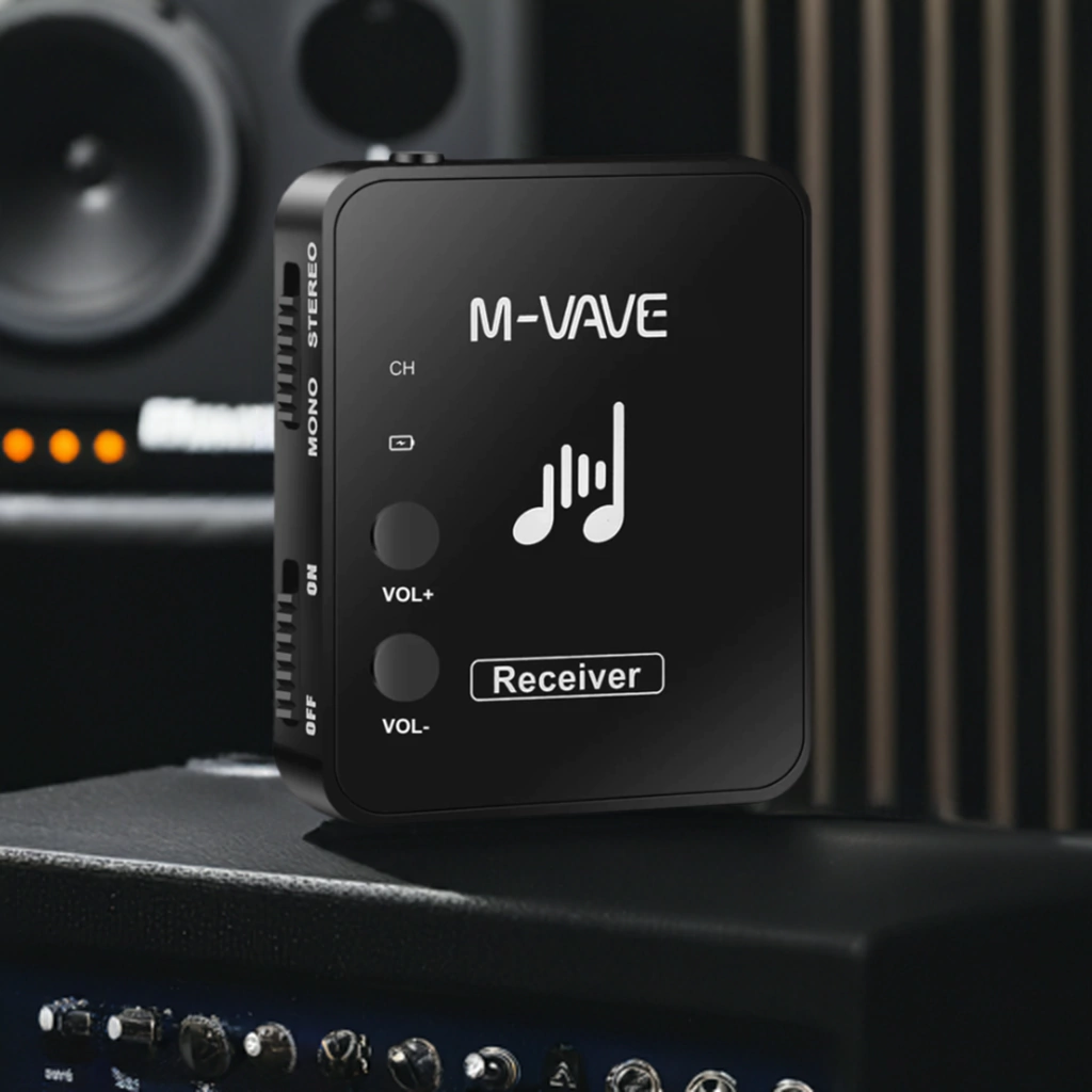 Receptor M-VAVE WP10R en contexto de audio y monitoreo